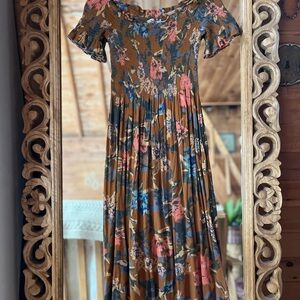 Kimchi Blue Multicolor Floral Midi Dress
